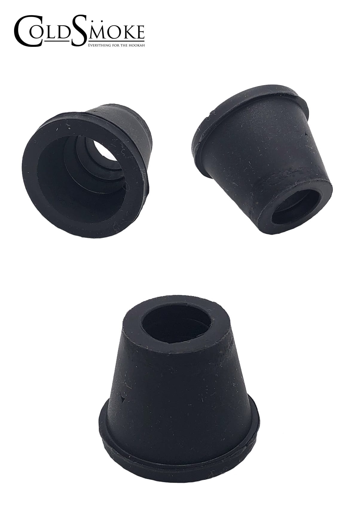 Conector Cazoleta Silicona Negro Liso