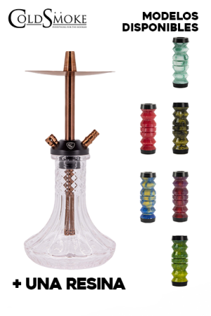 CACHIMBA COLD SMOKE ARROW MINI GOLD ROSE RESIN